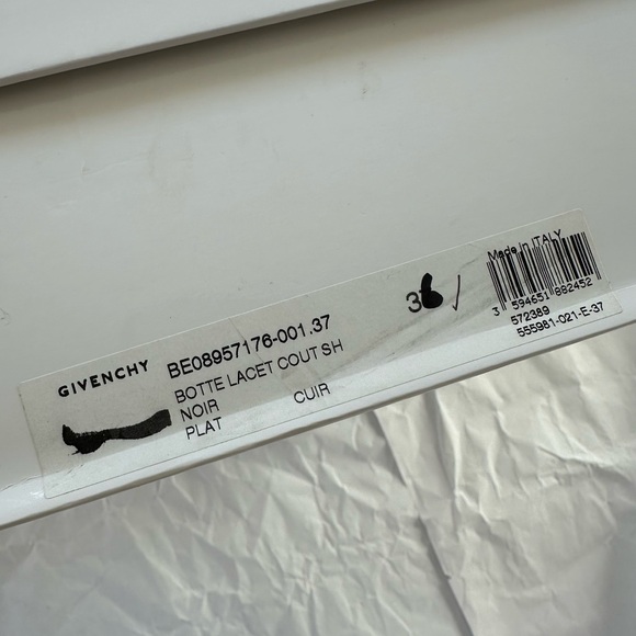 GIVENCHY Narlia Over The Knee Boots Runway Lace Front Open Toe sz 36 NEW w/box - Picture 2 of 16